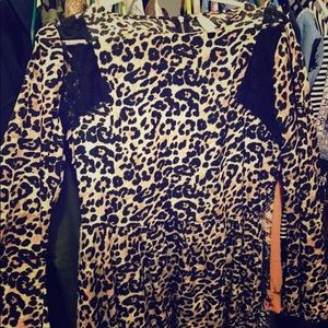 NWOT Silky cheetah dress